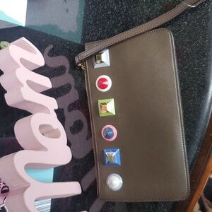 Fendi Rainbow Studs Clutch